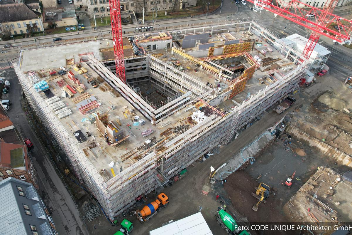 FSU Jena: Baustelle Campus Inselplatz