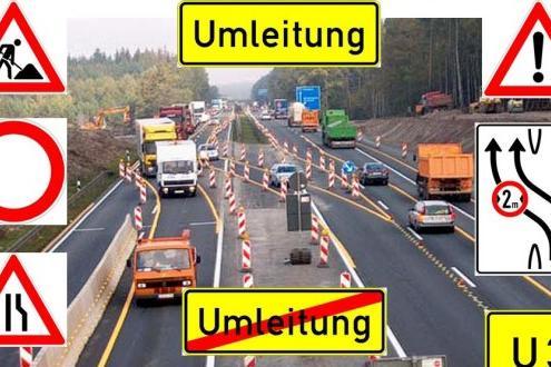 symbolische Darstellung einer Baustelle
