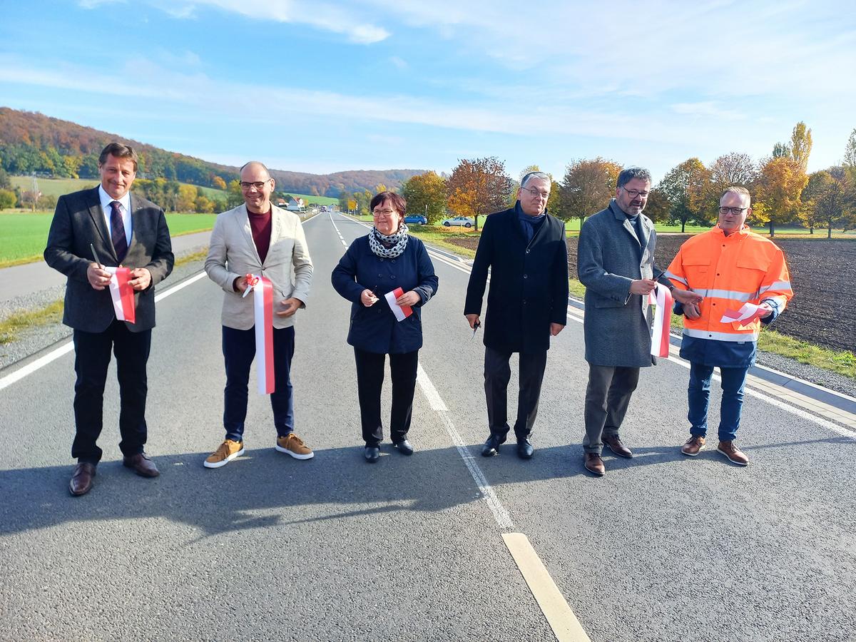 Banddurchschnitt Verkehrsfreigabe Großbodungen