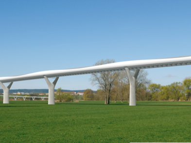 Auf dem Bild ist die zukünftige Werratalbrücke zu sehen.