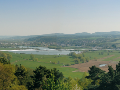 Auf dem Bild ist der Panoramablick auf die Werratalbrücke zu sehen.